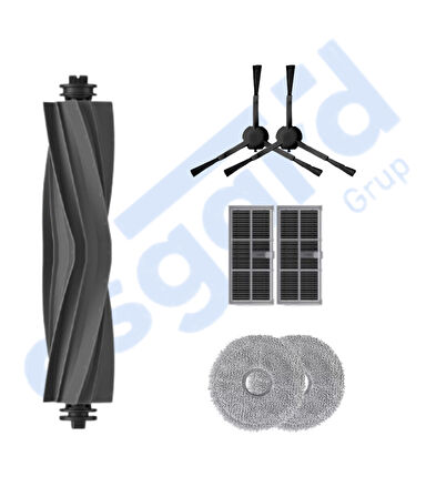 DREAME X30PRO-L10S PRO ULTRA-X30 ULTRA UYUMLU 1 Ana Fırça 2 Yan Fırça 2 Filtre 2 Mop