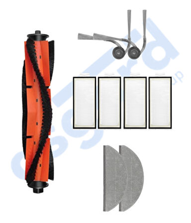 ROBOROCK S8 PRO/S8 PRO+/Q8+/Q8 MAX PRO+ Uyumlu 1 Ana Fırça 2 Yan Fırça 4 Filtre 2 Mop