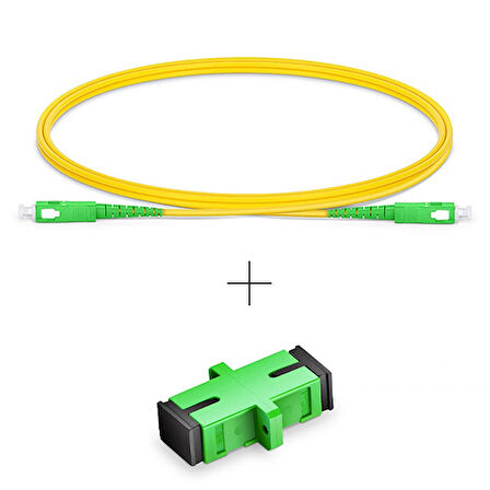 Evlere Kadar Fiber Fiber Internet Kablo Uzatma Paketi (Sc-Apc Sc-Apc Patchcord ve Konnektör)