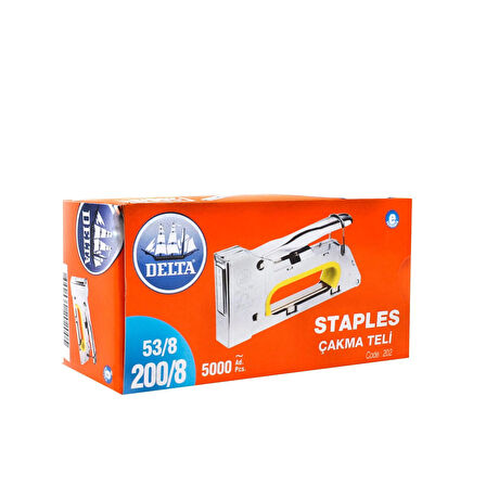 DELTA Zımba Teli 200/8 53/8 Kod 202 (5000 ADET) 24'lü Paket