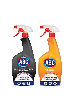 ABC Sprey Temizleyici Ocak Fırın Ankanstre & Yağ Çözücü 750ml