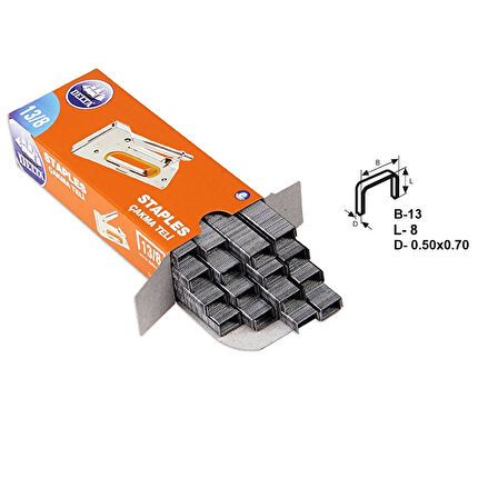 DELTA Zımba Teli 302 13/8 (5000 ADET) 6'lı Paket