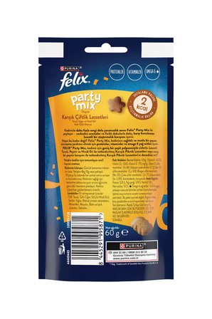 Felix Party Mix Karışık Kedi Ödül Maması 8li Tanışma Paketi