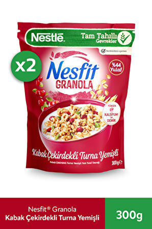 Nesfit Granola 300gr Kabak Çekirdeği ve Turna Yemişli x2