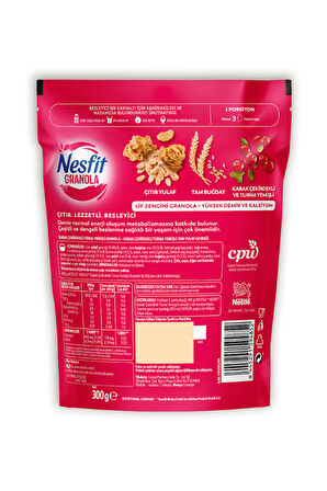 Nesfit Granola 300gr Kabak Çekirdeği ve Turna Yemişli x2