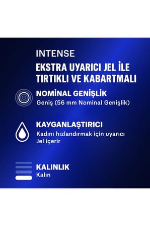 Yoğun His Seti Intense 10'lu Prezervatif + 2'li Kayganlaştırıcı Jel