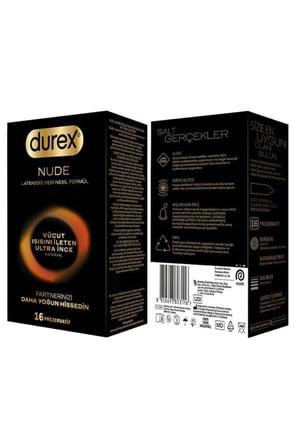 Nude Ultra İnce Prezervatif 16'lı + Naturals Ekstra Hassas Kayganlaştırıcı Jel 100 ml