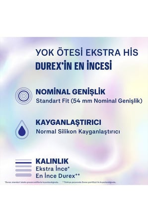 Yok Ötesi Ultra Kaygan 10’lu + Ekstra His 10’lu Prezervatif + Hisset Jel 50 ml Set