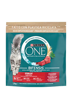 Sterilised Sığır Etli Kısırlaştırılmış Kedi Maması 1,5 kgX2