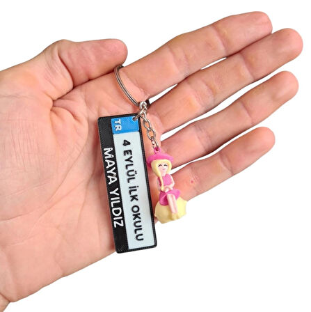 Kişiselleşebilir Okul Plaka Kimliği Çanta Cüzdan Aksesuar Öğrenciye Arkadaşa Okul Hediyelik 