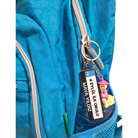 Kişiselleşebilir Okul Plaka Kimliği Çanta Cüzdan Aksesuar Öğrenciye Arkadaşa Okul Hediyelik 