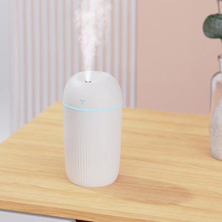 Mini Hava Nemlendirici Aroma Difüzörü 7 Renkli LED - USB'li Sürekli ve Aralıklı Buhar Özellikli