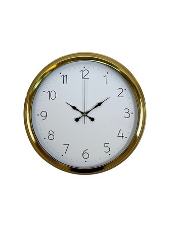 Elegance Gold 40 Cm Metal Dekoratif Tasarım Duvar Saati