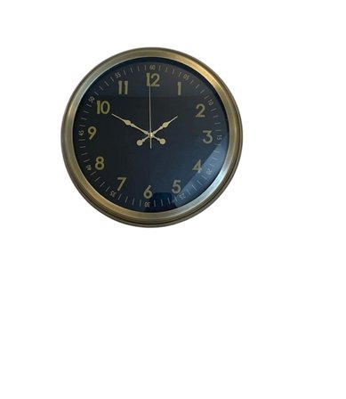 İhtişam Eskitme 40 Cm Metal Duvar Saati