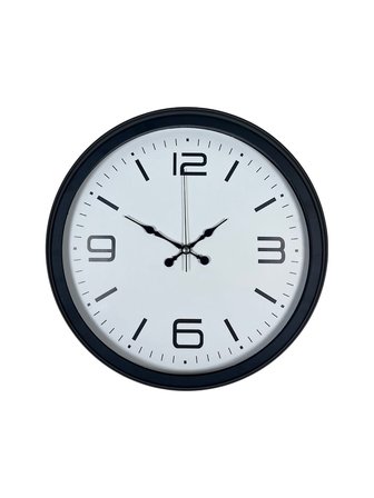 Sade & Şık Siyah 40 Cm Metal Dekoratif Duvar Saati