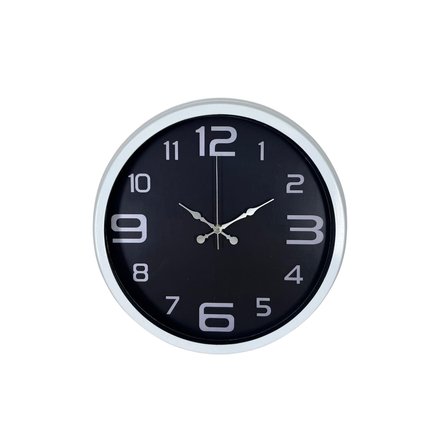 Beyaz 40 Cm Metal Klasik Duvar Saati