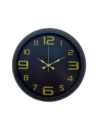 Prime Black 40 cm Metal Modern Tasarım Duvar Saati