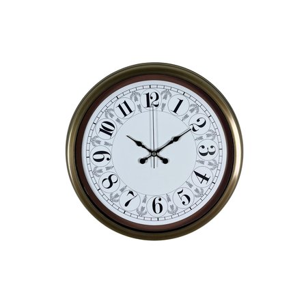 Eskitme Motifli 40 Cm Metal Duvar Saati
