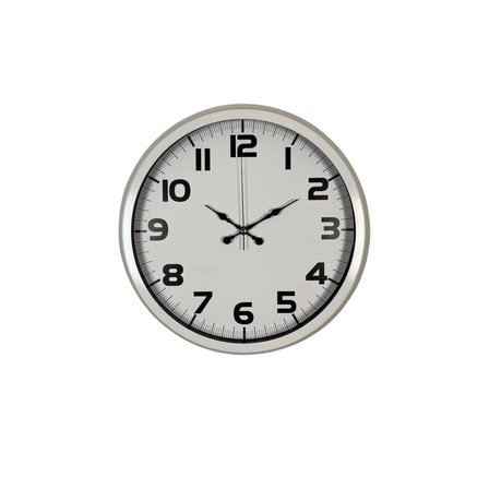 Sade Tasarım Beyaz 40 Cm Metal Duvar Saati