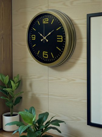 40 Cm Metal Eskitme Vintage Duvar Saati