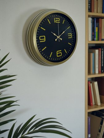 40 Cm Metal Eskitme Vintage Duvar Saati