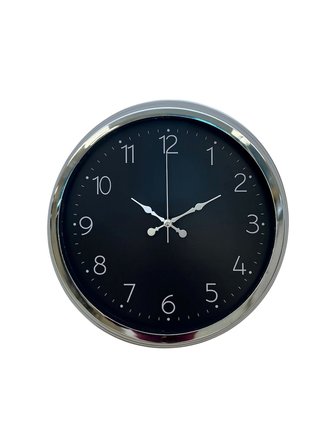 Dekoratif Ve Şık 40 Cm Krom Metal Duvar Saati