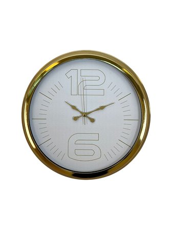 Elegant White Gold 40 Cm Metal Duvar Saati
