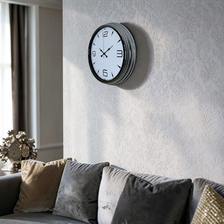 Krom Elegance 40 Cm Metal Duvar Saati