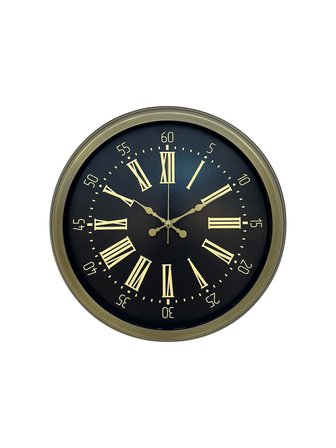 40 Cm Metal Antik Roma Eskitme Duvar Saati