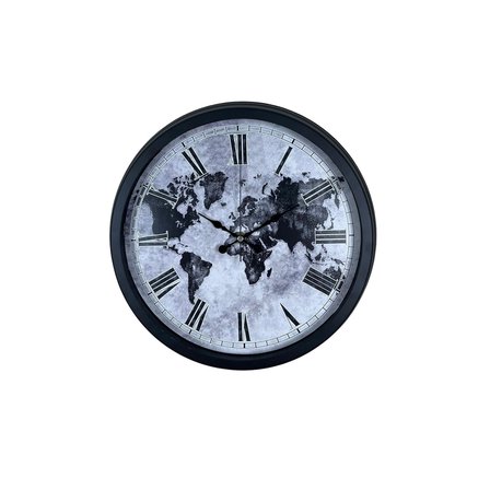 Worldline Black 40 Cm Metal Duvar Saati