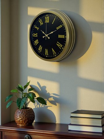 40 Cm Metal Vintage Roma Rakamlı Duvar Saati