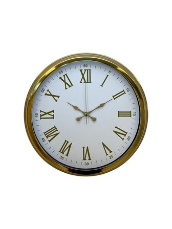 Royal White Gold 40 Cm Metal Duvar Saati