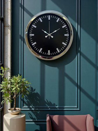 Elegance 40 Cm Metal Dekoratif Duvar Saati