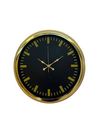 Zarif Klasik Stil 40 Cm Metal Gold Duvar Saati