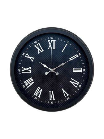 Luxury Black 40 Cm Metal Duvar Saati