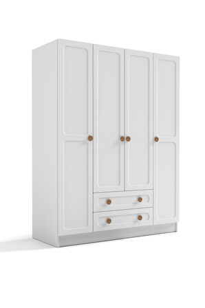 BOHEM 4 KAPAK 2 ÇEKMECE GARDIROP MDF KAPAK