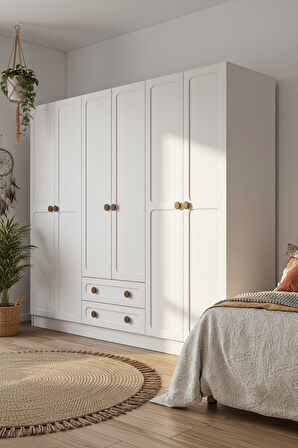 6 KAPAK 2 ÇEKMECE GARDIROP