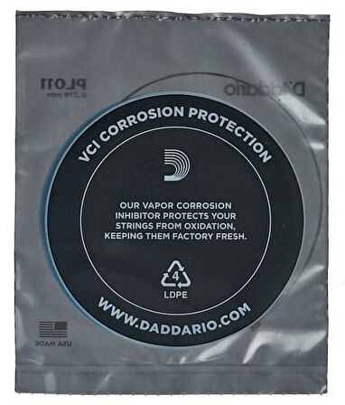 DADDARIO PL011 ELEKTRO VE AKUSTİK TEK TEL, E-(Mİ), YÜKSEK KARBONLU ÇELİK