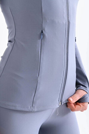 Gri Comfort Light Warm Ceket Sporcu Hırkası