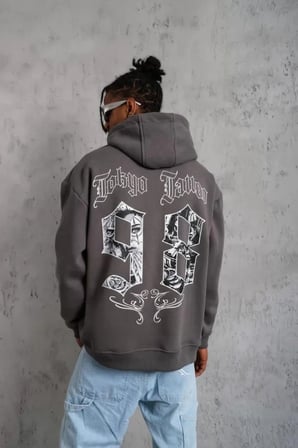 Erkek 98 Baskılı Kapşonlu Sweat