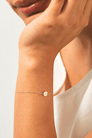 Kişiye Özel Plaka Altın Bileklik