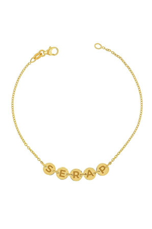 Kişiye Özel Plaka Altın Bileklik