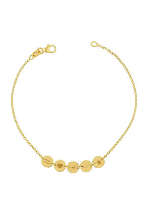 Kişiye Özel Plaka Altın Bileklik