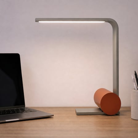 Polde Gri LED Masa Lambası