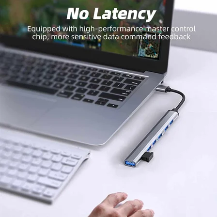 Plentiful 7 Port Çoklayıcı HUB USB 3.0 Alüminyum Slim ZR281