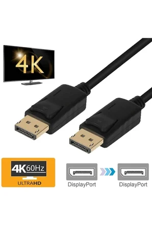 Displayport To Displayport Kablosu DP to DP Bağlantı Kablosu 1.8M