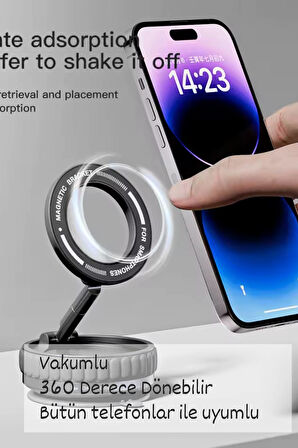 Plentiful Manyetik Araç Telefon Tutucu 360 Derece Dönebilir Araç Cam Ayna Uyumlu K11