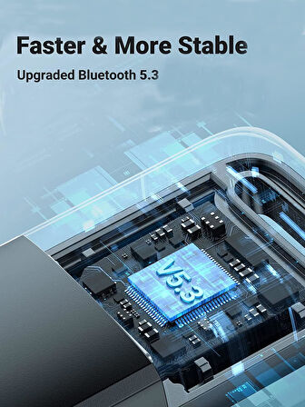 Plentiful Bluetooth Adaptör 5.3 USB Bluetooth Dongle Kablosuz Masaüstü Laptop PC Tak/Çalıştır Windows 11/10/8.1/7 ile Uyumlu
