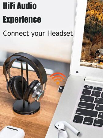 Plentiful Bluetooth Adaptör 5.3 USB Bluetooth Dongle Kablosuz Masaüstü Laptop PC Tak/Çalıştır Windows 11/10/8.1/7 ile Uyumlu