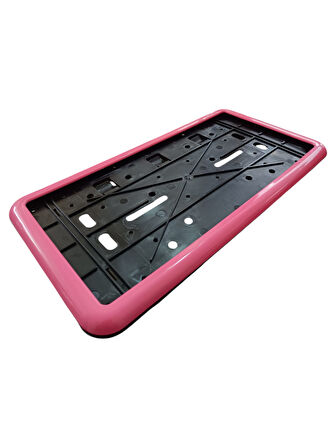Çerçeveli Dikdörtgen Plakalık Plaka Altlığı Siyah 32x17 cm